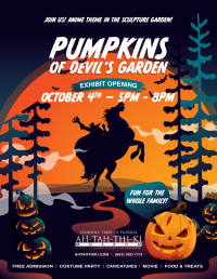 October 4th, 2024, 5pm - 8pm, Pumpkin Exhibit Opening Party