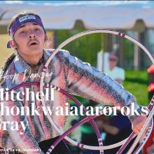 AIAC 2024 Mitchell Shonkwaiataroroks Gray Hoop Dancer