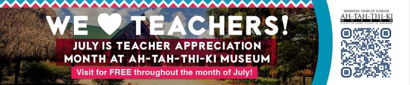 Teachers, RSVP now for free admission in July and guests 50% off! 